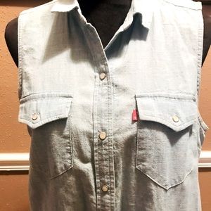 Levi’s button mini dress